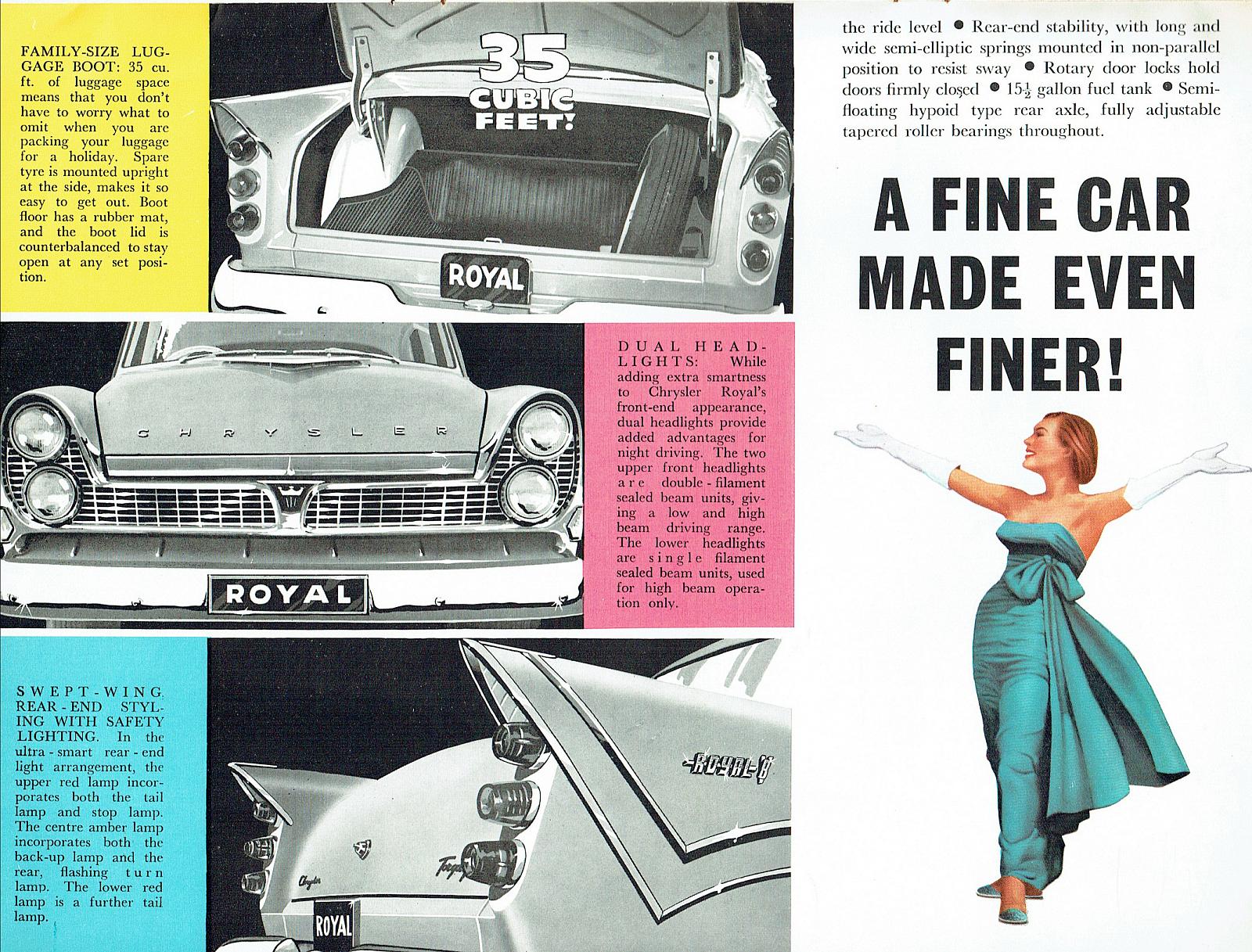 1960 Chrysler AP3 Royal V8 Brochure Page 2